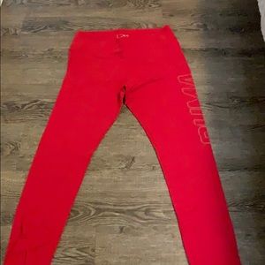 red puma leggings